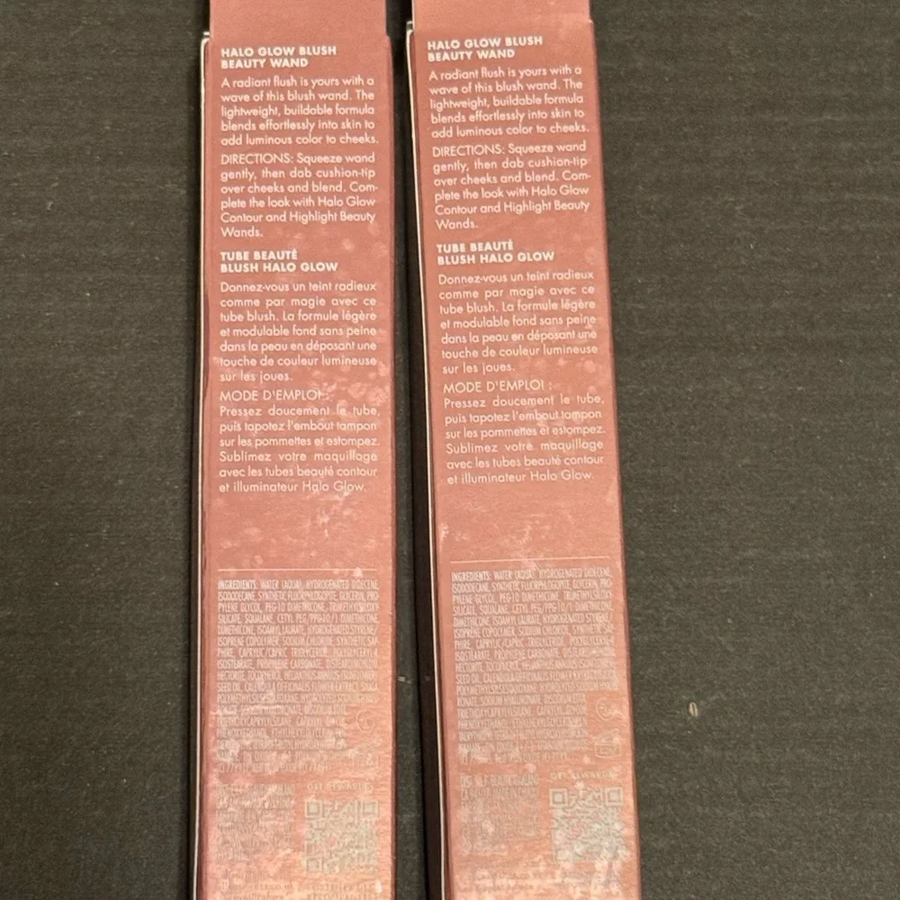 Set of 2 Halo Glow Beauty Wand - Berry Radiant Blush